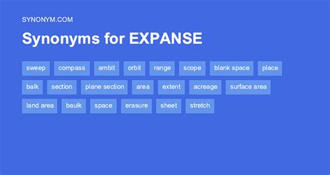 expanse synonym|other names for expanse.